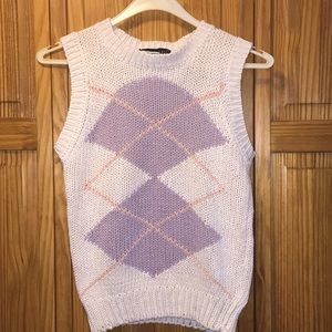 Pull over sweater vest DIRECTIONS SMALL